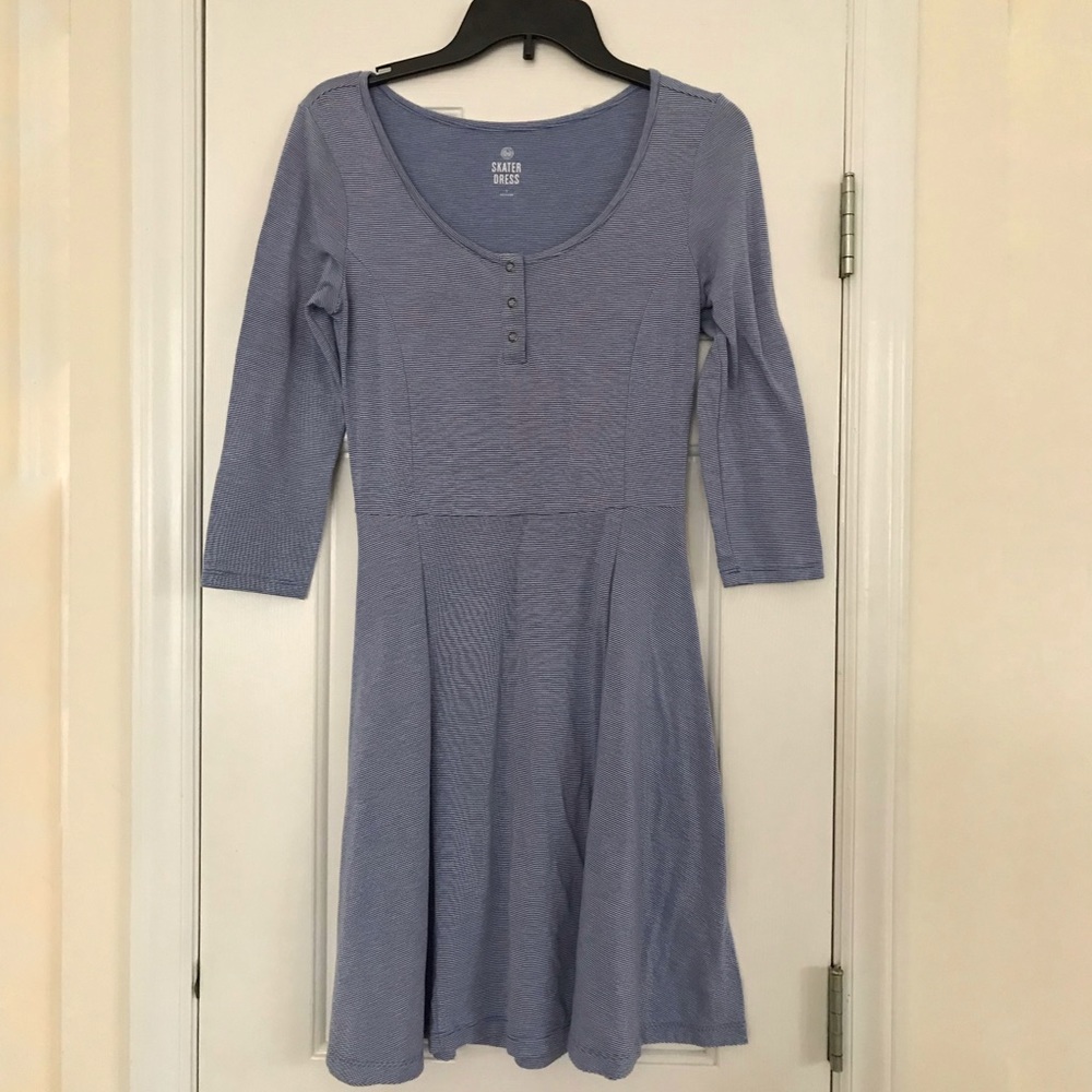 Skater dress, casual dress, stripy dress